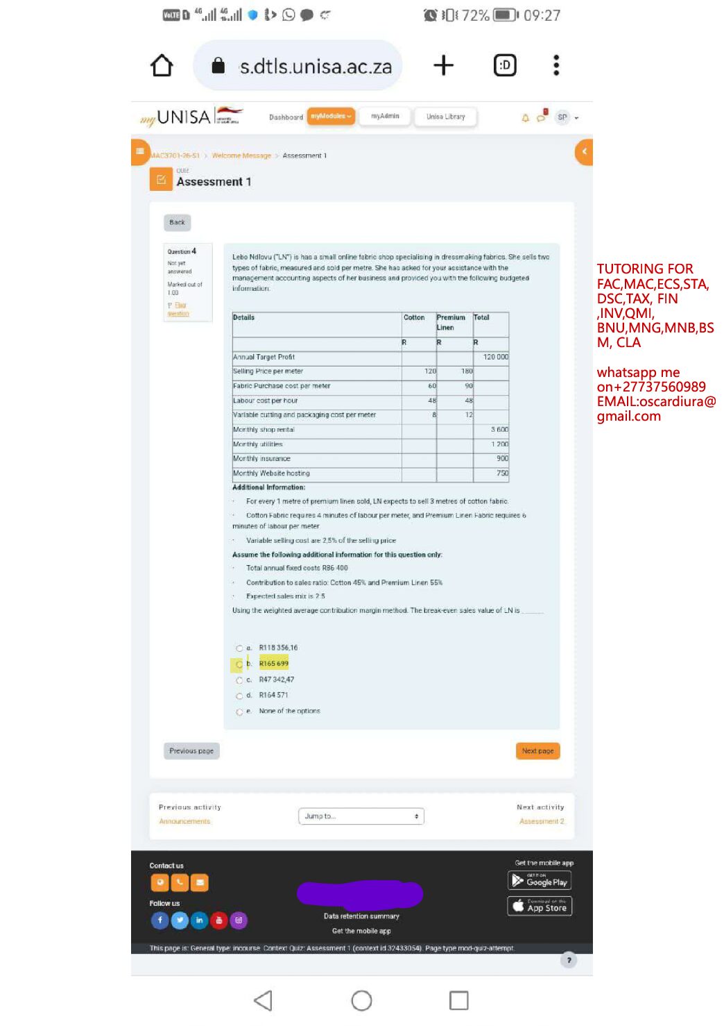 MAC3701 ASSESSMENT 1 SEM 1 OF 2026 EXPECTED QUESTIONS AND ANSWERS