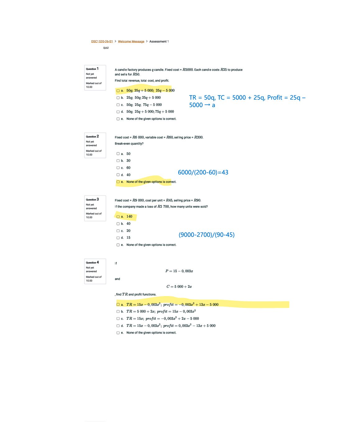 DSC1520 ASSESSMENT 1 SEM 1 OF 2026 EXPECTED QUESTIONS AND ANSWERS