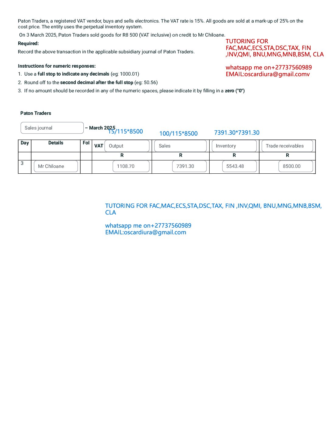 FAC1502 ASSESSMENT 2 SEM 2OF 2025 EXPECTED QUESTIONS AND ANSWERS