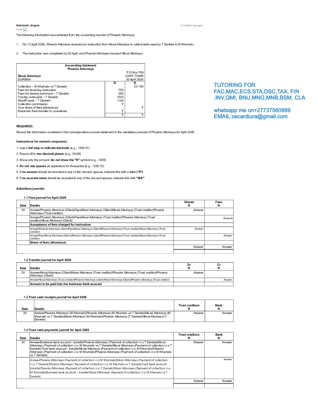 FAC1503 EXAM SEM 1 OF 2026 EXPECTED SOLUTIONS