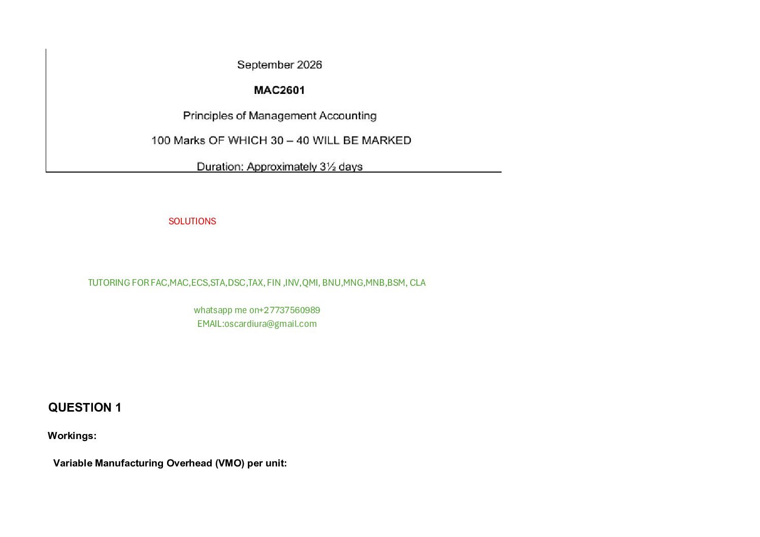 MAC2601 ASSIGNMENT 3 SEM 2 OF 2026 EXPECTED QUESTIONS AND ANSWERS
